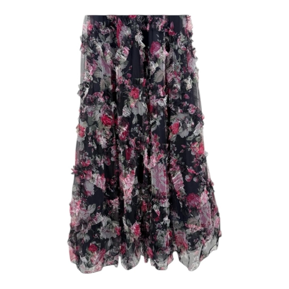JOVANI Off-the-Shoulder Floral Gown with Layered Ruffle Details NEW Size 2 40331 - Picture 13 of 17